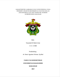 Image of Karakteristik gambaran x-ray konvensional pada penderita fraktur ekstremitas atas pada bulan januari hingga juli 2017 di rsup dr. wahidin sudirohusodo makassar