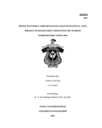 Image of Profil bayi baru lahir dengan kelainan kongenital yang dirawat di rumah sakit umum pusat dr. wahidin sudirohusodo tahun 106
