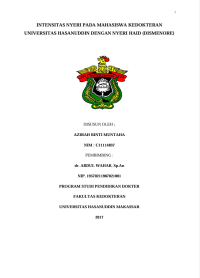Image of Identitas nyeri pada mahasiswa kedokteran universitas hasanuddin dengan nyeri haid (DISMENORE)