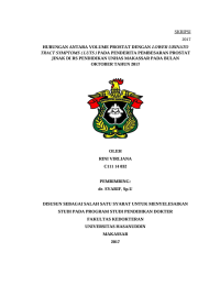 Image of Hubungan antara volume prostat dengan lower urinato tract symptoms ( luts ) pada penderita pembesaran prostat jinak di rs pendidikan unhas makassar pada bulan oktober tahun 2017