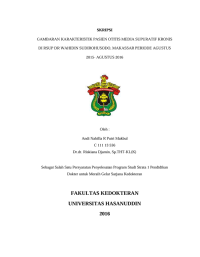 Image of Gambaran karakteristik pasien otitis media supuratif kronis di rsup dr wahidin sudirohusodo, makassar periode agustus 2015- agustus 2016