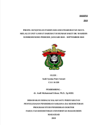 Image of Profil Kunjungan Pasien Kegawatdaruratan Mata Melalui Unit Gawat Darurat Di Rumah Sakit DR. Wahidin Sudirohusodo Periode Januari 2019 - September 2019