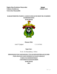 Image of Karakteristik pasien caisson disease di rsup dr. Wahidin sudirohusodo makassar