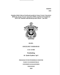 Image of Kejadian infeksi saluran kemih pada penderita benign prostatic hyperplasia 
(bph) dan benign prostatic hyperplasia (bph) yang disertai prostatitis di 
rsup dr. wahidin sudirohusodo periode januari - juni 2018