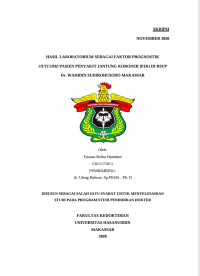 Image of Hasil laboratorium sebagai faktor prognostik outcome pasien penyakit jantung koroner (pjk) di rsup dr. Wahidin sudirohusodo makassar