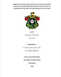 Image of Hubungan antara lingkar pinggang dengan tekanan darah pada mahasiswa kedokteran umum fakultas kedokteran universitas hasanuddin angkatan 2018