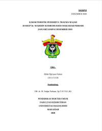 Image of Karakteristik penderita trauma wajah di rsup dr. wahidin sudirohusodo makassar periode januari sampai desember 2019
