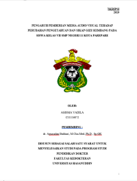 Image of Pengaruh Pemberian Media Audio Visual Terhadap Perubahan Pengetahuan Dan Sikap Gizi Seimbang Pada Siswa Kelas VII SMP Negeri  11 Kota Parepare