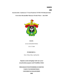 Image of Karakteristik gambaran ct scan penderita covid-19 di rumah sakit universitas hasanuddin makassar periode maret – juni 2020
