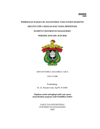 Image of Perbedaan kadar ldl kolesterol pada pasien diabetes melitus tipe 2 dengan dan tanpa hipertensi di rsptn universitas hasanuddin periode januari–juni 2018