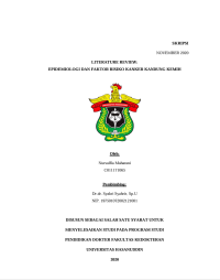 Image of Literature review: Epidemiologi dan faktor risiko kanker kandung kemih