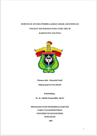 Image of Hubungan Antara Pembelajaran Jarak Jauh Dengan Tingkat Kecemasan Pada Guru SMA Di Kabupaten Tolitoli