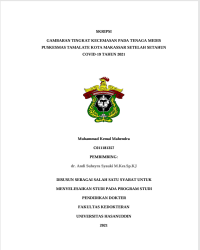 Image of Gambaran Tingkat Kecemasan Pada Tenaga Medis Puskesmas Tamalate Kota Makassar Setlah Setahun Covid-19 Tahun 2021