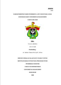 Image of Karakteristik pasien penderita low vision pada anak di rumah sakit universitas hasanuddin tahun 2015-2019