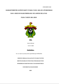 Image of Karakteristik 10 penyakit utama yang ada di 5 puskesmas dan 1 rsud di kab.enrekang sulawesi selatan pada tahun 2015-2019