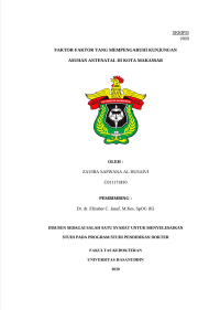Image of Faktor-faktor yang mempengaruhi kunjungan  Asuhan antenatal di kota makassar