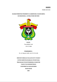 Image of Karakteristik penderita karsinoma nasofaring di indonesia: literature review