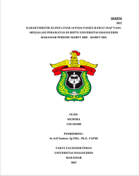 Image of Karakteristik Klinis Covid-19 Pada Pasien Rawat Inap Yang Melayani Perawatan Di RSPTN Universitas Hasanuddin Makassar Periode Maret 2020-Maret 2021