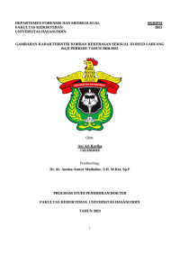 Image of Gambaran karakteristik korban kekerasan seksual di rsud labuang baji periode tahun 2020-2022
