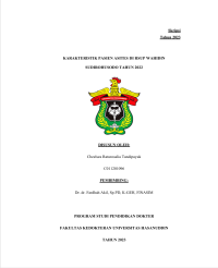 Image of Karakteristik pasien asites di RSUP Wahidin Sudirohusodo tahun 2022