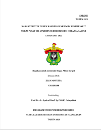 Image of Karakteristik pasien kanker ovarium di rumah sakit umum pusat DR. Wahidin Sudirohusodo kota Makassar tahun 2021-2022
