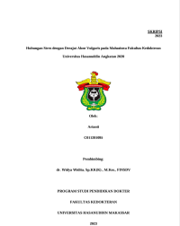 Image of Hubungan Stres Dengan Derajat Akne Vulgaris Pada Mahasiswa Fakultas Kedokteran Universitas Hasanuddin Angkatan 2020