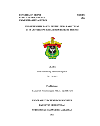 Image of Karakteristik pasien efusi pleura rawat inap di Rs Universitas Hasanuddin periode 2019- 2022