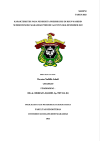 Image of Karakteristik pada penderita presbikusis di RSUP Wahidin Sudirohusodo Makassar periode Agustus 2018-Desember 2022