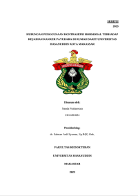 Image of Hubungan penggunaan kontrasepsi hormonal terhadap kejadian kanker payudara di rumah sakit Universitas Hasanuddin kota Makassar