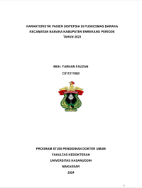 Image of Karakteristik pasien dispepsia di puskesmas baraka kecamatan baraka kabupaten Enrekang periode tahun 2023