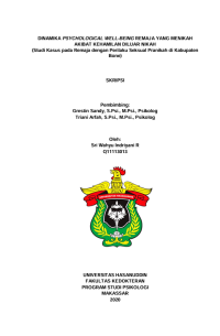 Image of Dinamika psychological well-being remaja yang menikah akibat kehamilan diluar nikah