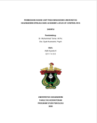 Image of Pembedaan Kadar GRIT Pada Mahasiswa Universitas Hasanuddin Ditinjau Dari Academic Locus Of Control-Nya