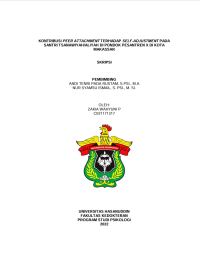 Image of Kontribusi peer attachment terhadap self-adjustment pada santri tsanawiyah/aliyah  di pondok pesantren X di kota Makassar