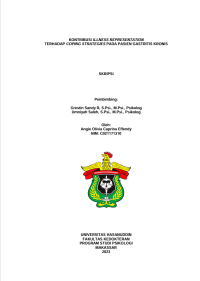 Image of Kontribusi illness representation terhadap coping strategies pada pasien gastritis kronis