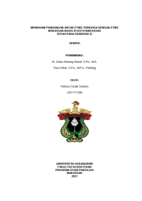 Image of Memahami pandangan antar etnis tionghoa dengan etnis makassar-bugis di kota makassar (studi pada generasi z)