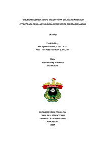 Image of Hubungan antara moral identity dan online disinhibition effect pada remaja pengguna media sosial di kota Makassar