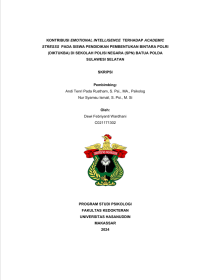 Image of Kontribusi emotional intelligence terhadap academic stresss pada siswa pendidikan pembentukan bintara polri (diktukba) di sekolah polisi negara (spn) batua polda sulawesi selatan
