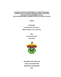 Image of Pengaruh persepsi environmental transformational leadership (etl) terhadap organizational citizenship behavior for environment (ocb-e) bagi karyawan industri manufaktur di sulawesi selatan