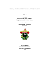 Image of Pengaruh prosocial spending terhadap happiness mahasiswa