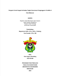 Image of Pengaruh social support terhadap tingkat kecemasan pengangguran terdidik di kota Makassar