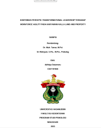 Image of Kontribusi persepsi transformational leadrship terhadap workforce agility pada karyawan kalla Land and property