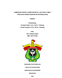 Image of Gambaran proses compassionate love pada family caregiver orang dengan skizofrenia (ODS)