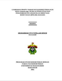 Image of Gambaranprofil darah dan kondisi fisiologis anoa (bubalus spp.) Di balai penelitian dan pengembangan lingkungan hidupdan kehutanan(bp2lhk)manado