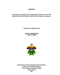 Image of Pengaruh Sterilisasi Terhadap Kadar Alkaline Pospatse (ALP) Pada Tikus Putih (Rattus Norvegicus)