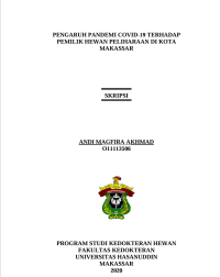 Image of Pengaruh Pandemi Covid-19 Terhadap Pemilik Hewan Peliharaan Di Kota Makassar