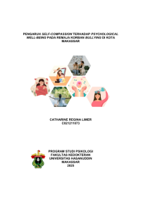Image of Pengaruh self-compassion terhadap psychological well-being pada remaja korban bullying di kota Makassar