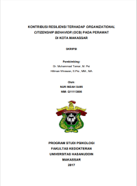 Image of KONTRIBUSI RESILIENSI TERHADAP ORGANIZATIONAL 
CITIZENSHIP BEHAVIOR (OCB) PADA PERAWAT  
DI KOTA MAKASSAR