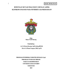 Image of Hubungan mutasi nras exon 2 dengan aspek klinikopatologis pada penderita kanker kolon