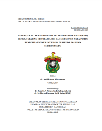 Image of Hubungan antara kadar red cell distribution width (rdw) dengan grading histopatologi dan metastatis pada pasien penderita kanker payudara di rsup dr. wahidin sudirohusodo