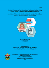 Image of Korelasi prognostic nutritional index terhadap kualitas hidup pasien kanker payudara yang menjalani kemoterapi